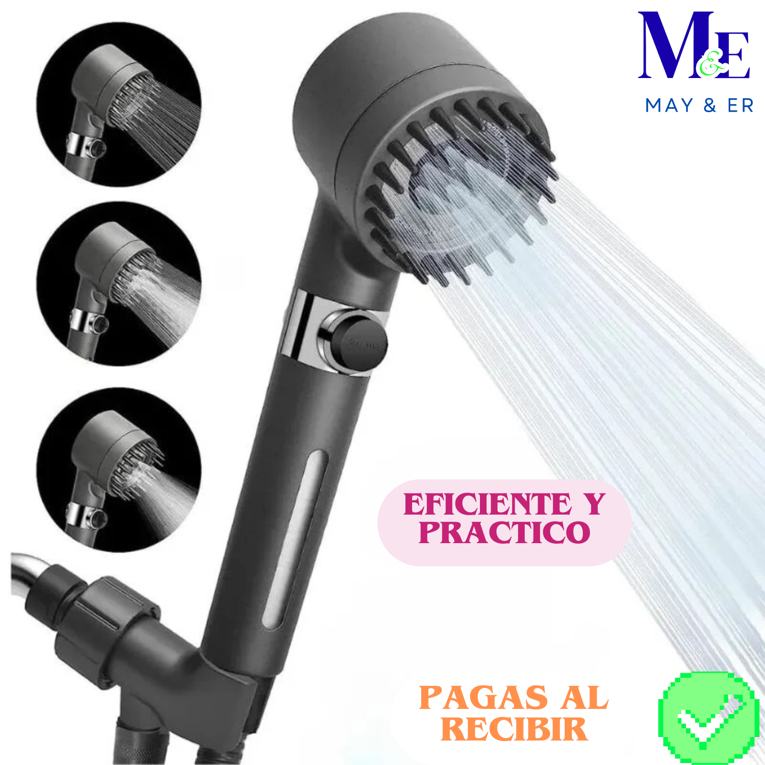 CABEZAL DUCHA MASAJEADOR CON FILTRO X2, DISEÑO EFECTIVO Y MUY COMODO. 5/5 ⭐️ ⭐️ ⭐️ ⭐️ ⭐️