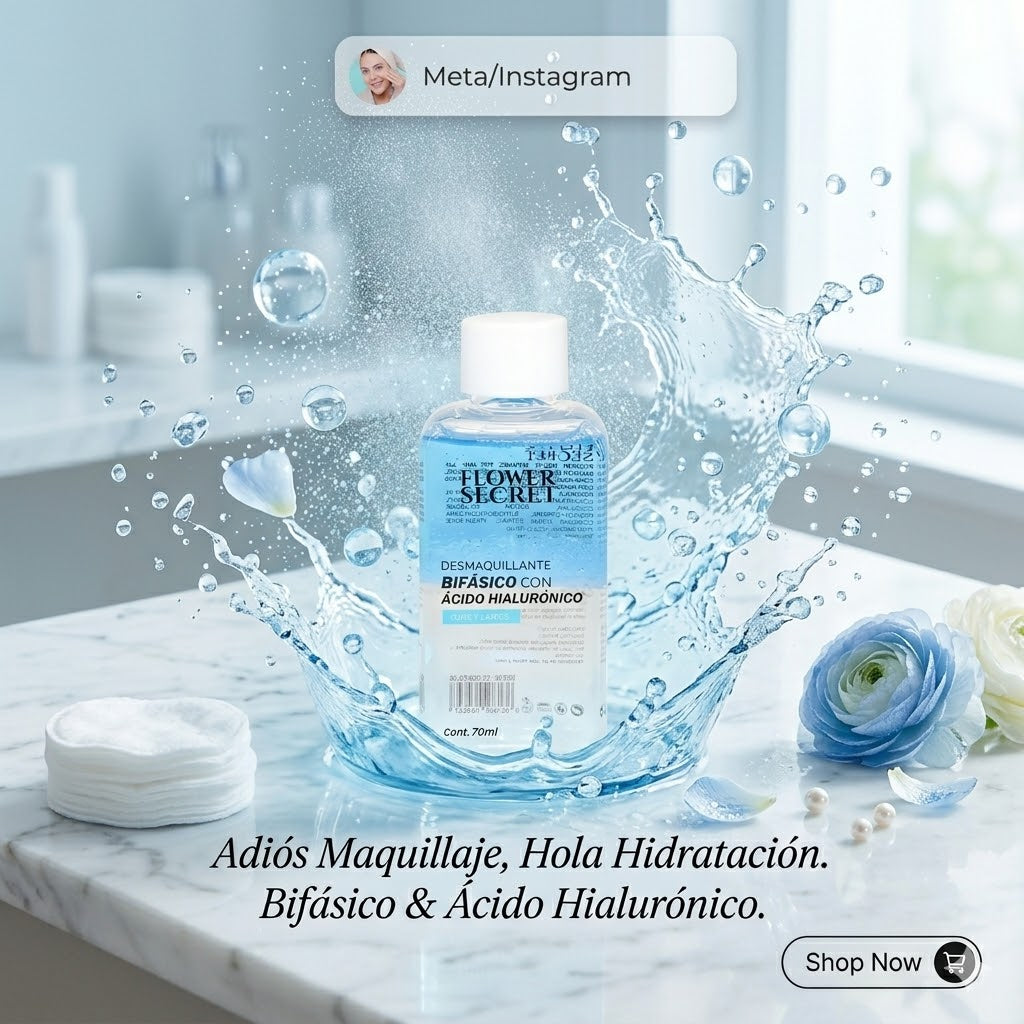 DESMAQUILLANTE BIFASICO DE ACIDO HIALURONICO 5/5 ⭐️⭐️⭐️⭐️⭐️