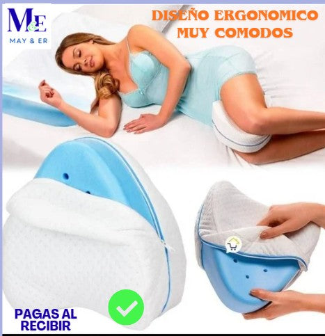 COJIN ALMOHADA ORTOPEDICO PARA PIERNAS, DESCANZO REPARADOR.