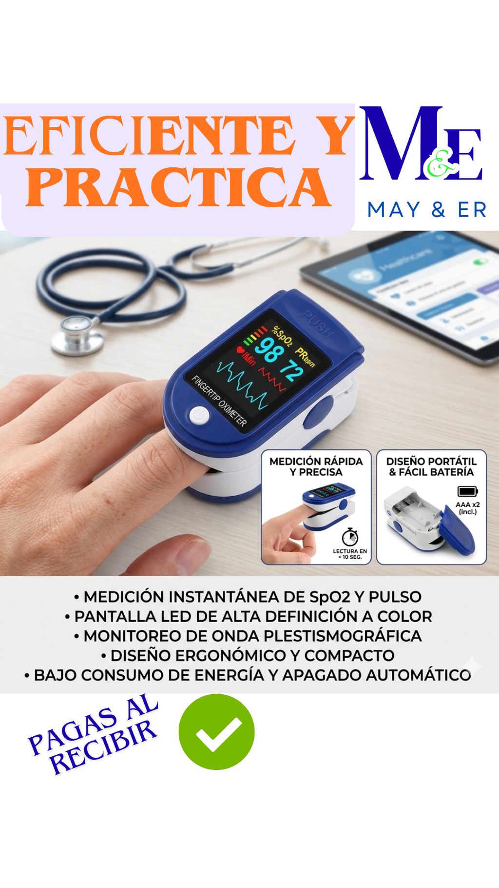 M - OXIMETRO DE PULSO