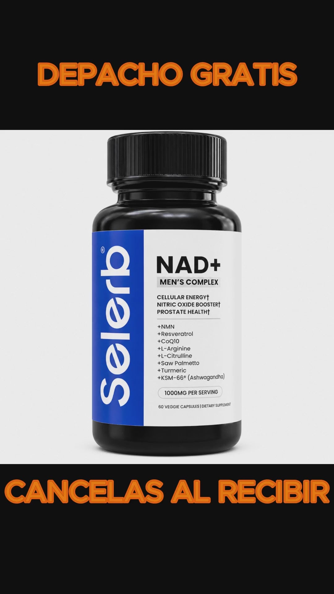 NAD MEN´S COMPLEX SELERB, Vitalidad general 5/5 ⭐⭐⭐⭐⭐