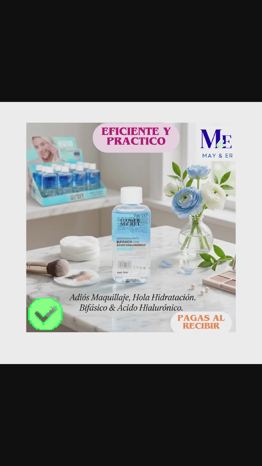 DESMAQUILLANTE BIFASICO DE ACIDO HIALURONICO 5/5 ⭐️⭐️⭐️⭐️⭐️
