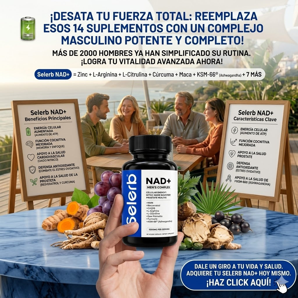NAD MEN´S COMPLEX SELERB, Vitalidad general 5/5 ⭐⭐⭐⭐⭐