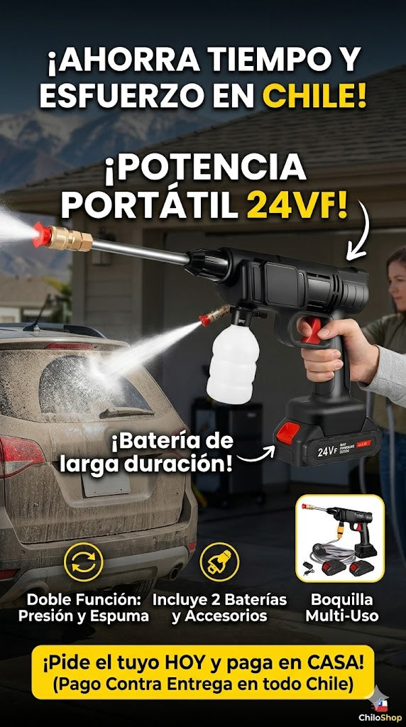 HIDROLAVADORA CON DOS BATERIAS, Mayor Eficiencia en Tiempo 5/5 ⭐️⭐️⭐️⭐️⭐️