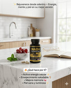 NAD + RESVERATROL 60 CAPSULAS,  antioxidante avanzada5/5 ⭐⭐⭐⭐⭐