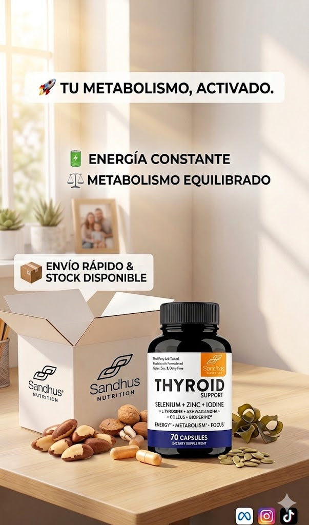 THYROID SUPPOR ENERGIA METABOLISMO 5/5 ⭐⭐⭐⭐⭐