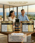 NAD + RESVERATROL 60 CAPSULAS,  antioxidante avanzada5/5 ⭐⭐⭐⭐⭐